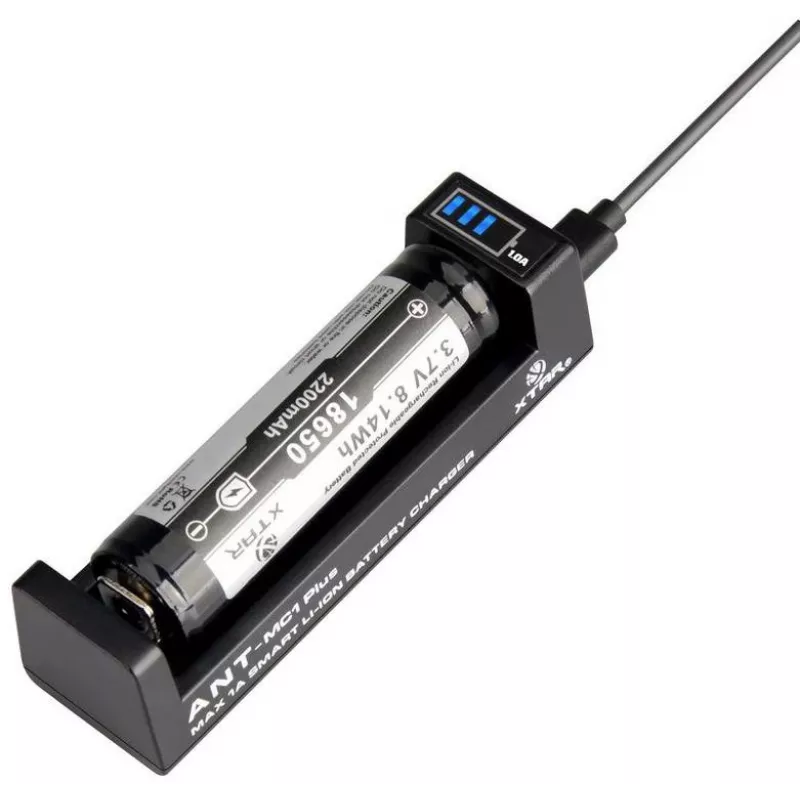 XTAR ANT MC1+ Micro USB Li-ion Battery Charger for 18650