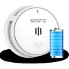 SAFE 10Y30-PRO Fotoelektriskais dūmu detektors ar 10 gadu bateriju, balts