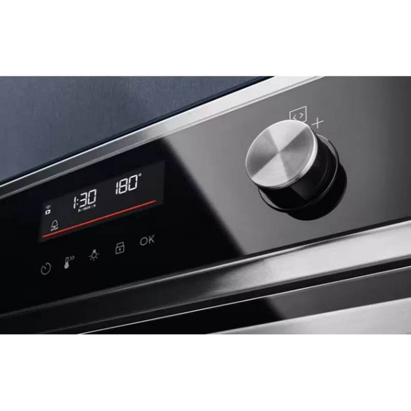 Electrolux EOD6P66WX Iebūvējamā viena cepeškrāsns ar pirolītisko tīrīšanu, 72L, A+ enerģija, nerūsējošais tērauds