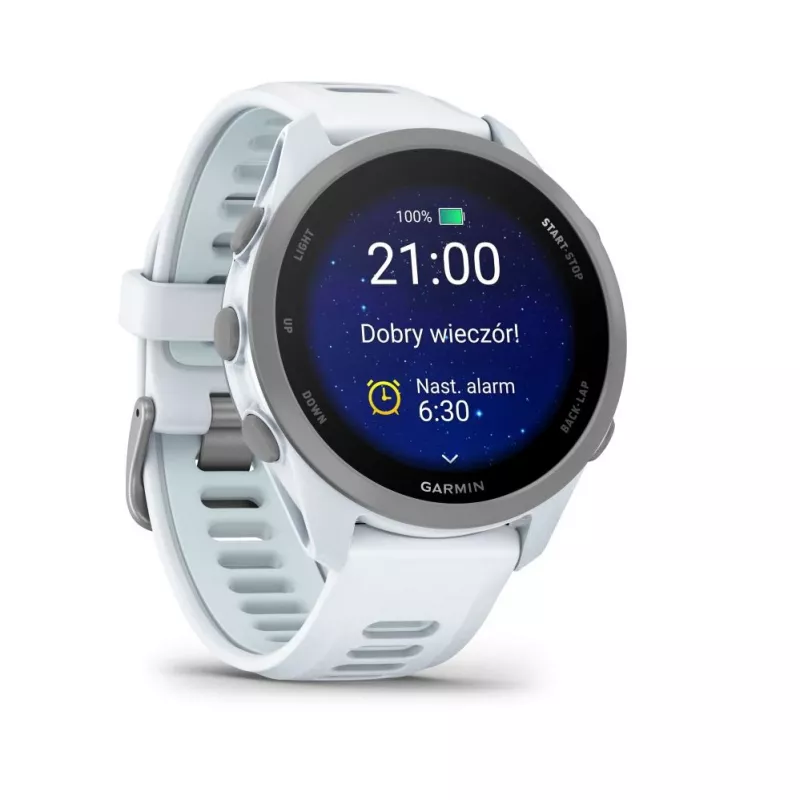 Garmin Forerunner 170 Whitestone ar Whitestone/Cloud Blue siksniņu