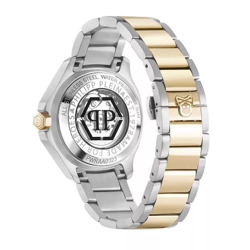 Philipp Plein The $keleton Vīriešu Automātiskais Pulkstenis PWRAA0323 42mm Melns Silikons
