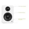 KANTO AUDIO YU2MW-CG Powered Bookshelf Speakers with USB DAC and 3.5mm AUX - Matte White (Incl. Type C & G Power Cords)