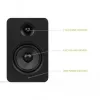 KANTO AUDIO YUP6 Pasīvie grāmatplauktu skaļruņi pārī - 1 inch zīda kupola augstfrekvences skaļrunis un 5.25 inch Kevlara zemfrekvences skaļrunis - Melns