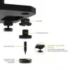 Kanto Audio 22 Tall Fillable Speaker Stands ar izolācijas kājām - Melns (Pāris)