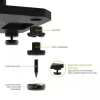 Kanto Audio 26 Tall Fillable Speaker Stands with Isolation Feet - Black (Pair)