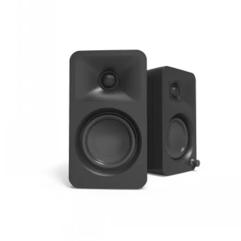 KANTO AUDIO 100W Powered Reference Desktop Speakers ar Bluetooth - Melns, Pāris (Ietver C tipa strāvas vadu)