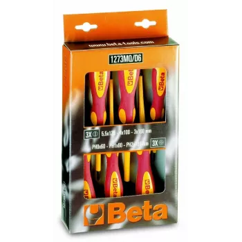 BETA 1273MQ-D6 10-daļīgs izolēts skrūvgriežu komplekts 1000V VDE