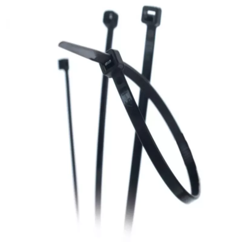 TRYTYT CV-300IW Black UV Cable Tie 280x3.6mm Nylon 6.6 (100 pcs)