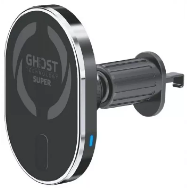 CELLY MagSafe Auto Turētājs ar Bezvadu Lādēšanu - 15W Qi Ātrā Lādēšana, Ventilācijas Stiprinājums, 360° Rotācija, Melns