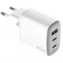 CELLY UP TC 1 USB 2 USB-C 65W WH GaN sienas lādētājs balts