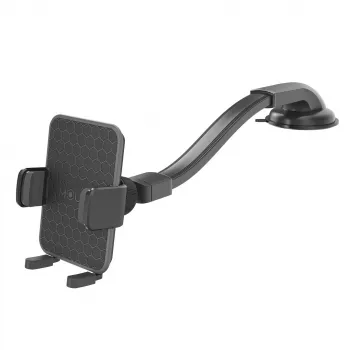 CELLY Mountflex Plus Auto stiprinājums vējstiklam/paneļam, garā stieņa - Melns