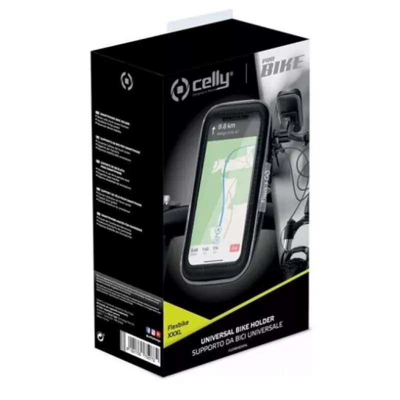 CELLY Universal Bike Holder XXXL - Handlebar Mount for Smartphones up to 6.5 inch
