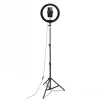 CELLY Ring Professional Statīvs ar Gaismu - 160cm, 10 collu LED gredzenveida gaisma, USB barošana, Melns