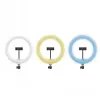 CELLY Ring Professional Statīvs ar Gaismu - 160cm, 10 collu LED gredzenveida gaisma, USB barošana, Melns