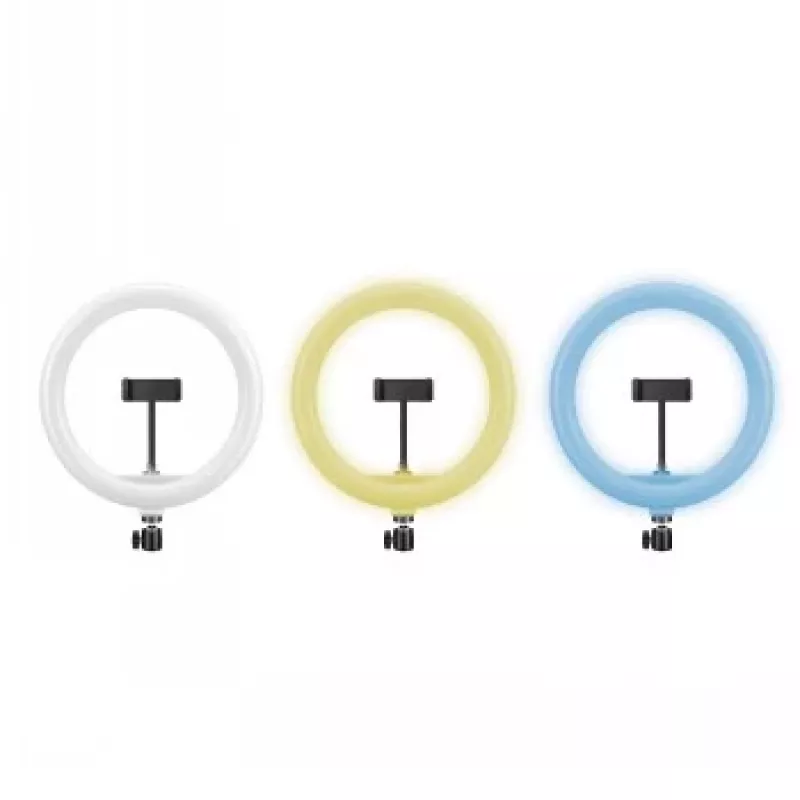 CELLY Ring Professional Statīvs ar Gaismu - 160cm, 10 collu LED gredzenveida gaisma, USB barošana, Melns