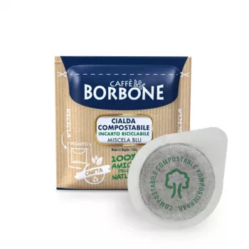 Caffè Borbone Miscela Blu 44mm ESE kafijas spilventiņi, 100 iepakojums (katrs 7,2 g)