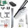 FAAC D600 FDS Garage Door Opener Kit ar 3m Kevlar siksnas divdaļīgo sliedi
