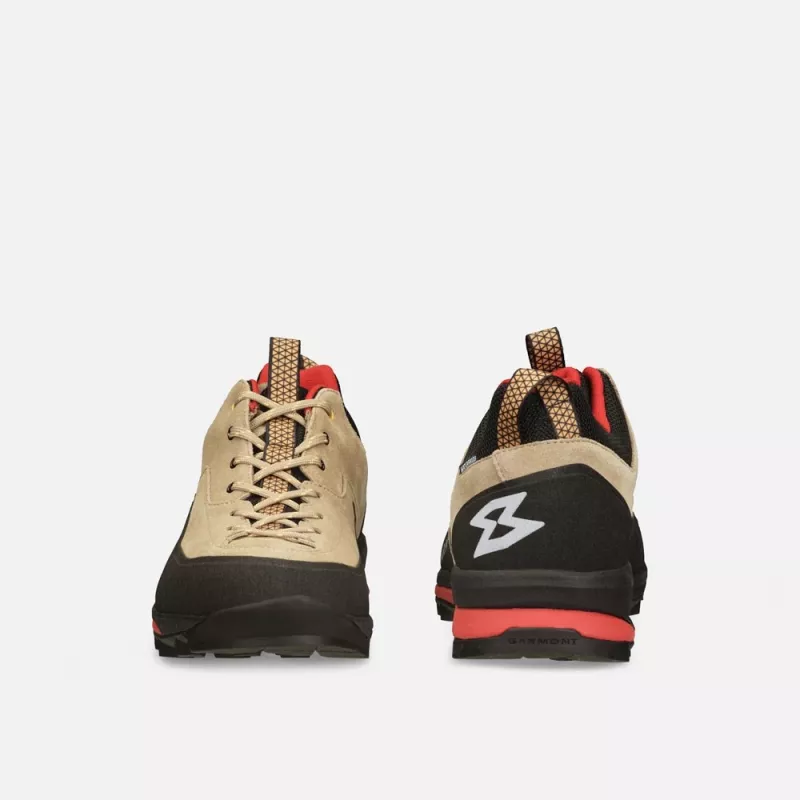 Garmont Dragontail WP Approach Shoes - Cornstalk Beige/Tomato Red - EU 45