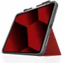 STM Dux Plus Maciņš Apple iPad 10.9 collu (10. paaudze, 2022) - Sarkans/Caurspīdīgs - Vairumā