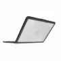 STM Dux Ultra MacBook Pro 13 coll. / MacBook Air 13 coll. aizsargmaciņš, melns rāmis / caurspīdīga aizmugure, militārā līmeņa kritiena aizsardzība