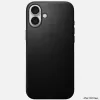 Nomad Modern Leather Case for iPhone 16 Plus - Black