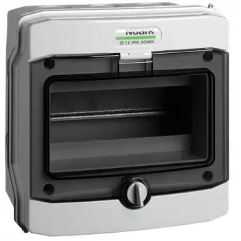 NOARK PHS 8T Virsmas montāžas sadales skapis IP65 8 Moduļi 1 Rinda Pelēks