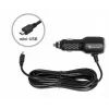 NAVITEL Mini-USB Auto lādētājs cigarešu šķiltavu ligzdai, 12V/24V, 2A, 10W, 1.2m kabelis, melns