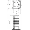 KOPOS KEZ_KB Elektroinstalācijas kārba izolētām fasādēm, 120x120mm, Pelēka/Oranža
