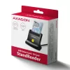 AXAGON CRE-SM4NC USB-C Smart Card Stand Reader - Melns