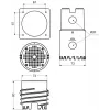 KOPOS MDFZ 80/VDZ_KB Elektriskā sadales kārba IP65 Pelēka 80mm