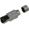 SOLARIX Industrial RJ45 Cat.6A STP Toolless Connector, 1 Piece, Black/Silver