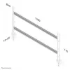 NEOMOUNTS NEWSTAR Flat Screen Desk Toolbar for 6 Screens (70 x 130 cm) 10-24 Silver