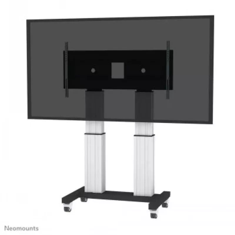 NEOMOUNTS NEWSTAR Motorised Mobile Floor Stand for 70-120 inch Screens, VESA 300x200 to 1200x600, Silver