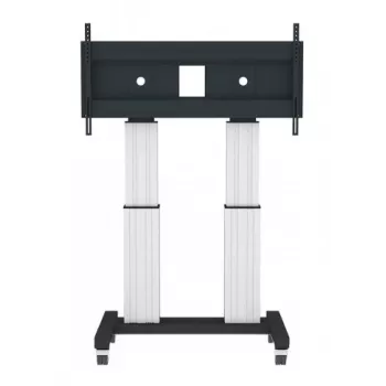 NEOMOUNTS NEWSTAR Motorised Mobile Floor Stand for 70-120 inch Screens, VESA 300x200 to 1200x600, Silver