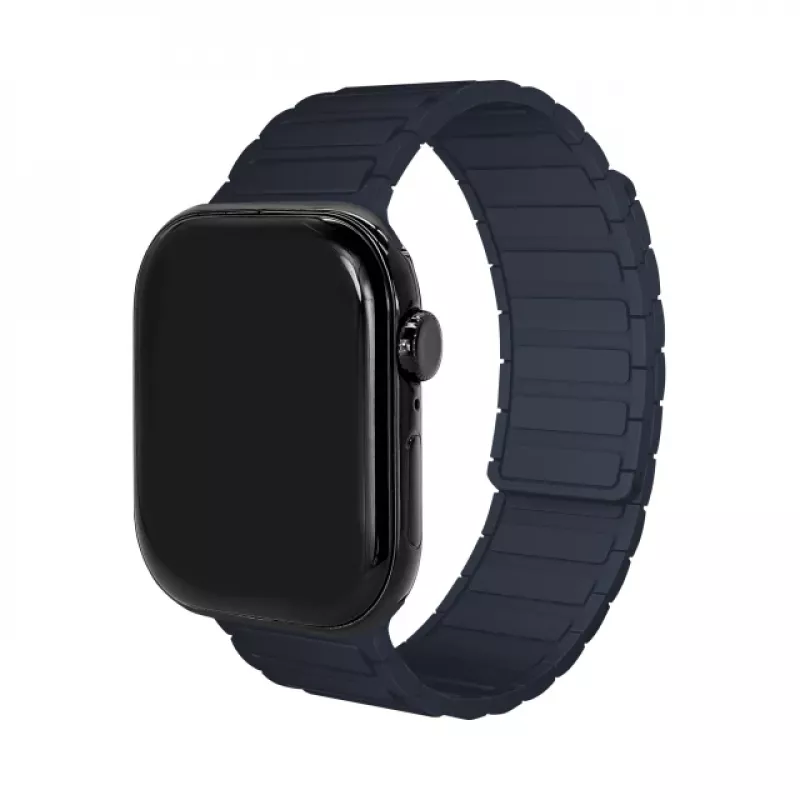 Mobilize Silicon Watch Band - Magnetic - for Apple 42/44/45/49mm - Blue