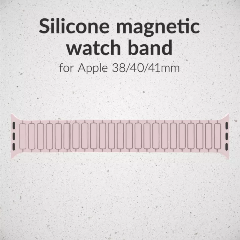 Mobilize Silikona Pulksteņa Siksniņa - Magnētiska - Apple 38/40/41mm - Rozā