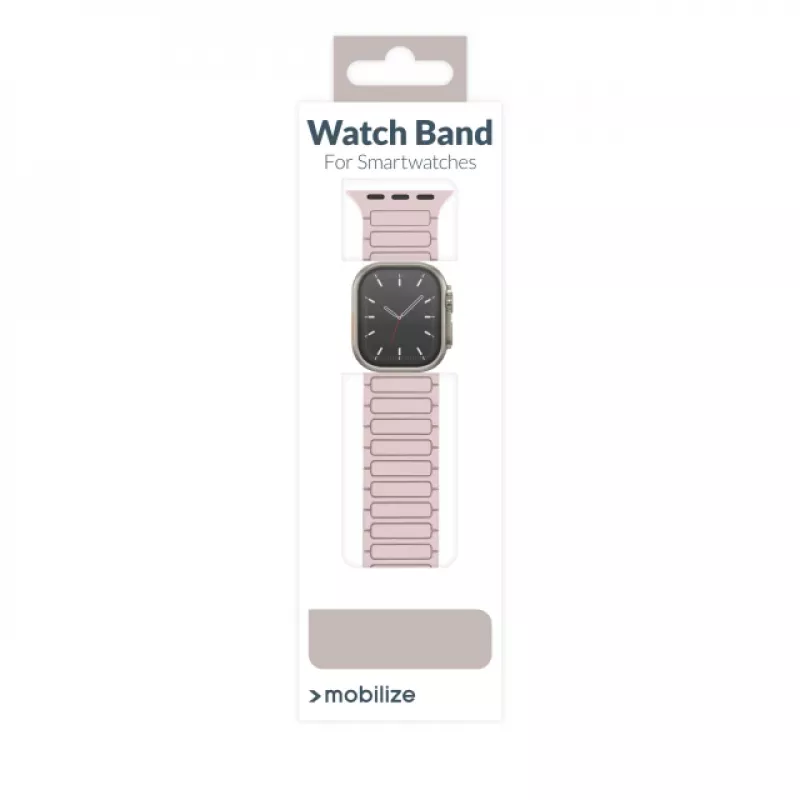 Mobilize Silikona Pulksteņa Siksniņa - Magnētiska - Apple 38/40/41mm - Rozā