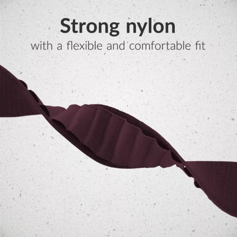 Mobilize Nylon Watch Band - Alpine - Titanium Connector - for Apple 38/40/41mm - Bordeaux