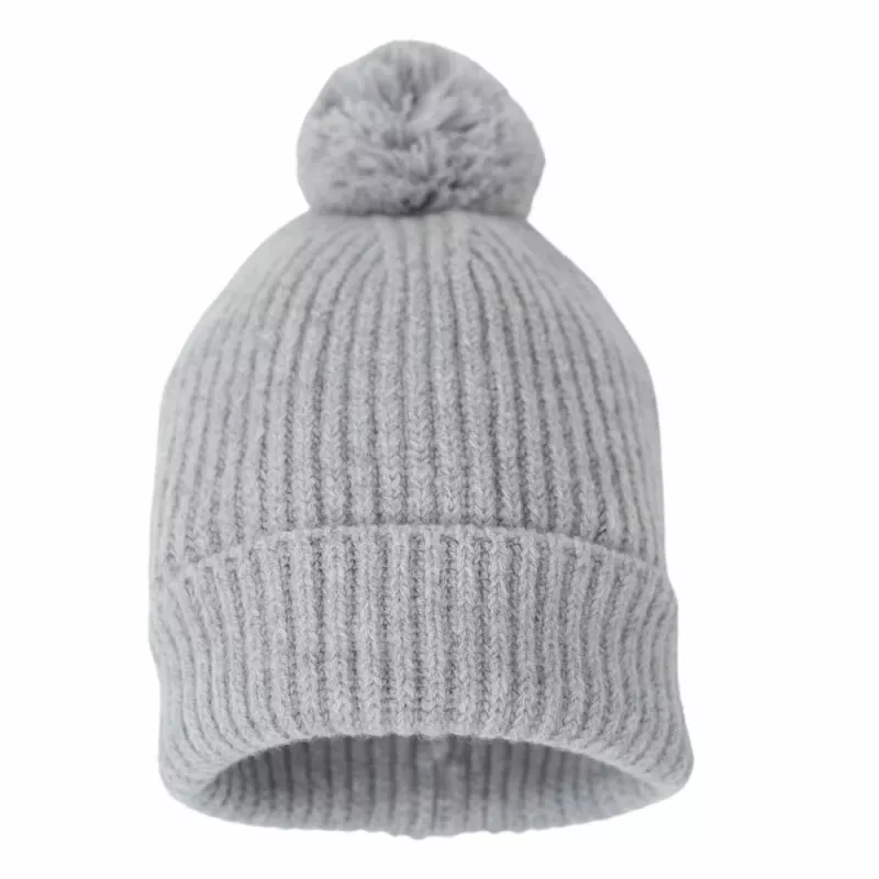 Lodger 100% Merino vilnas mazuļu cepure Drizzle Grey 6-12 mēneši