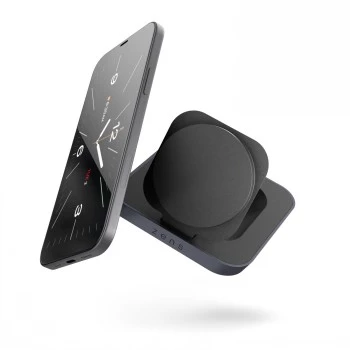 ZENS Magnetic Nightstand Charger - 20W bezvadu uzlādes statīvs iPhone un AirPods (melns)