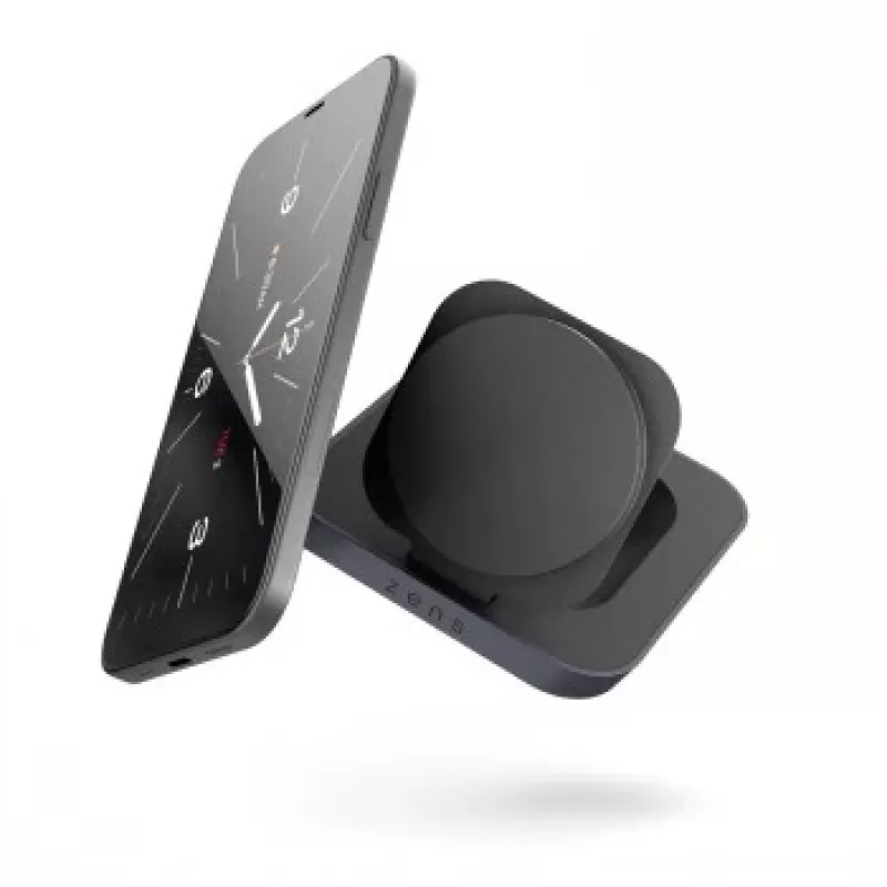 ZENS Magnetic Nightstand Charger - 20W bezvadu uzlādes statīvs iPhone un AirPods (melns)