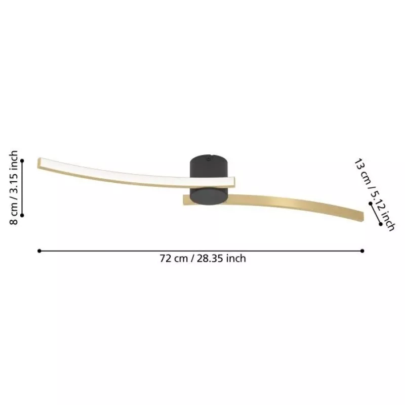 EGLO AIETA LED Griestu Lampas 12W 1200lm 3000K Balta