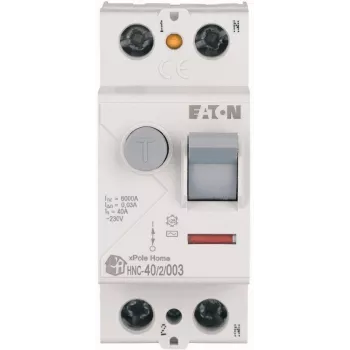 EATON xPole Home RCCB 40A 2P 30mA Type AC 6kA Noplūdes strāvas aizsardzības slēdzis