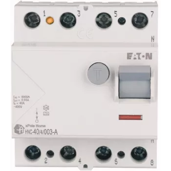 EATON HNC-40/4/003-A 40A 4P 30mA Type A RCCB Diferenciālais slēdzis 6kA