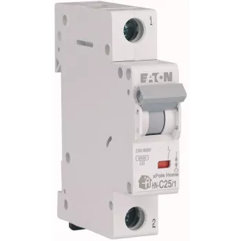 EATON HN-C25/1 MCB Strāvas slēdzis, 25A, 1-pola, C-raksturlīkne, 6kA