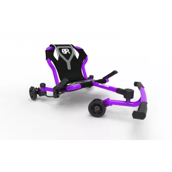 EzyRoller Drifter X ar kājām darbināms drifta gokarts bērniem no 4 līdz 14 gadiem, purpurs