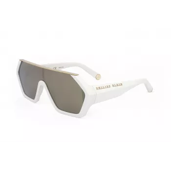 Philipp Plein Sieviešu saulesbrilles SPP047-3GFG Oversized Ģeometriskas Acetāts UV400