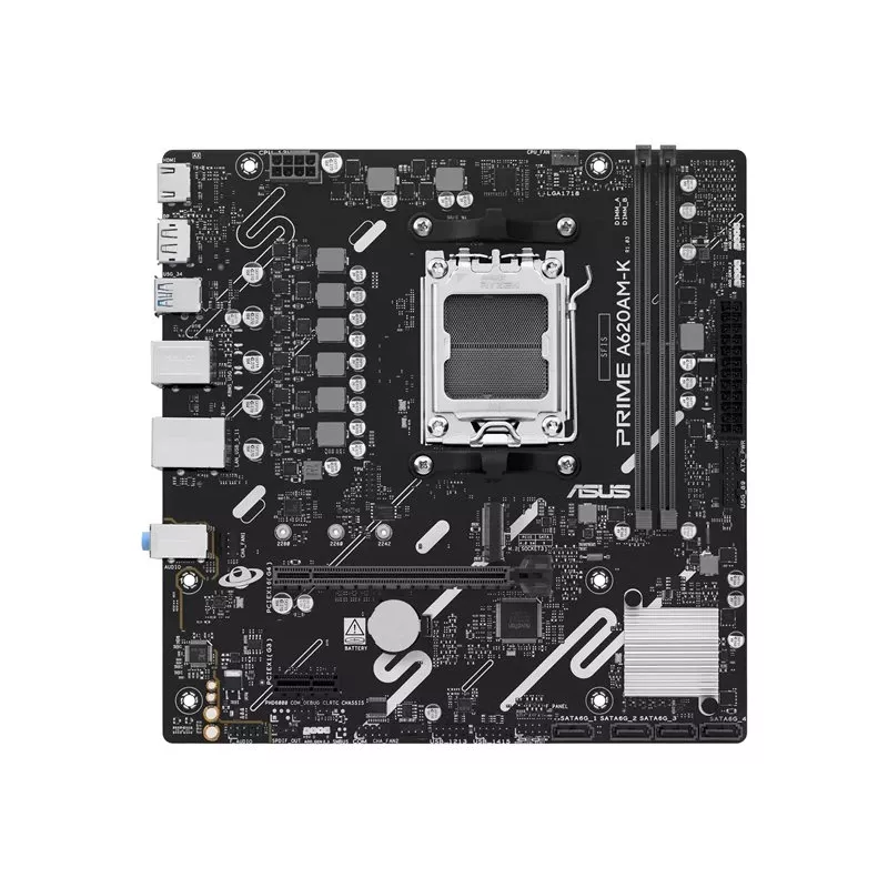 ASUS PRIME A620AM-K AMD AM5 A620 DDR5 Micro-ATX mātesplate