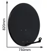 CORAB COR-800SAE-C 80 cm Offset Satelītantena, Antracīta