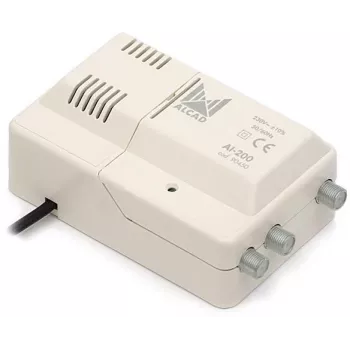 Alcad AI-200 Platjoslas iekštelpu pastiprinātājs VHF-UHF 1 ieeja 2 izejas